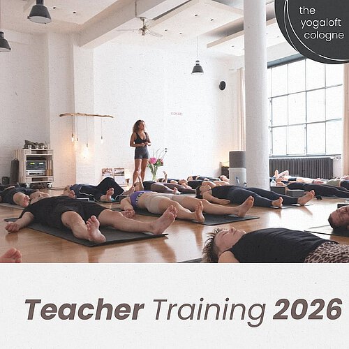 Photo shared by Wᴇʟᴄᴏᴍᴇ Hᴏᴍᴇ on February 09, 2026 tagging @nicoletteyogilette, @luisalotta_gin, @dwayneholliday, @stefansteinshorn, @virabodylove, @ninadoeblin, and @lauracorraine. May be an image of yoga and text that says 'the yogaloft cologne (매제 ពុន EAE Teacher Training 2026'.